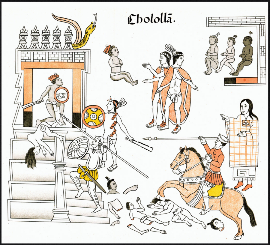 Soldados españoles armados con espadas, arcabuces y ballestas comenzaron el ataque mientras miles de aliados tlaxcaltecas y totonacas entraban a la ciudad. Wikipedia.