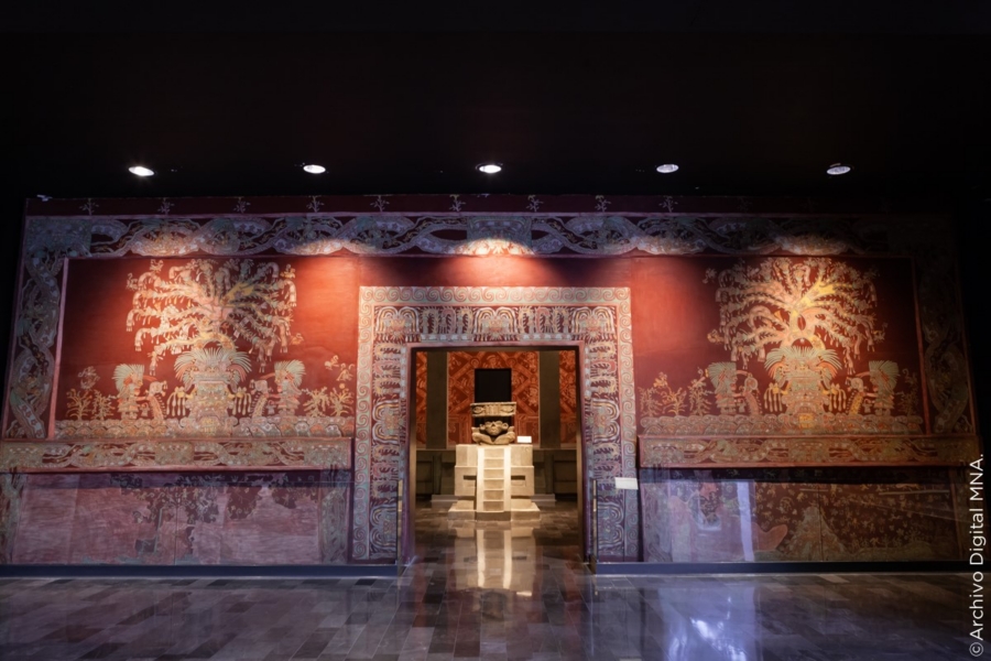 El jaguar en Mesoamérica fue de gran relevancia. Murales hallados en Tetitla y Atetelco, en Teotihuacan, simbolizan al felino con la guerra y el sacrificio. Facebook Museo Nacional de Antropología.