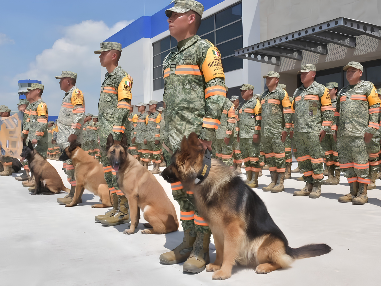 ¡Ellos también van al rescate! 18 perros mexicanos parten a Venezuela tras los terremotos