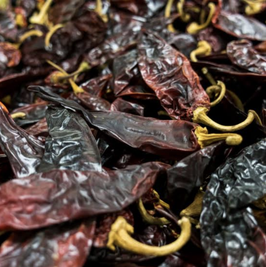 El chile guajillo aporta el toque de picor necesario para el chone. Pinterest.