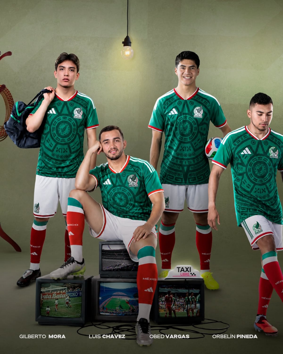 También se contará con futbolistas con amplia experiencia internacional como Luis Chávez, Luis Romo y Orbelín Pineda. Facebook Selección Nacional de México.