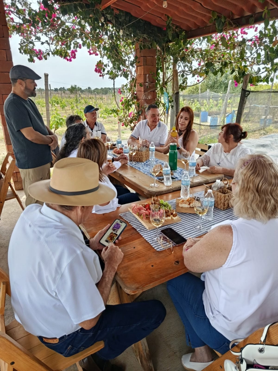 comida en viñedo en Nayarit