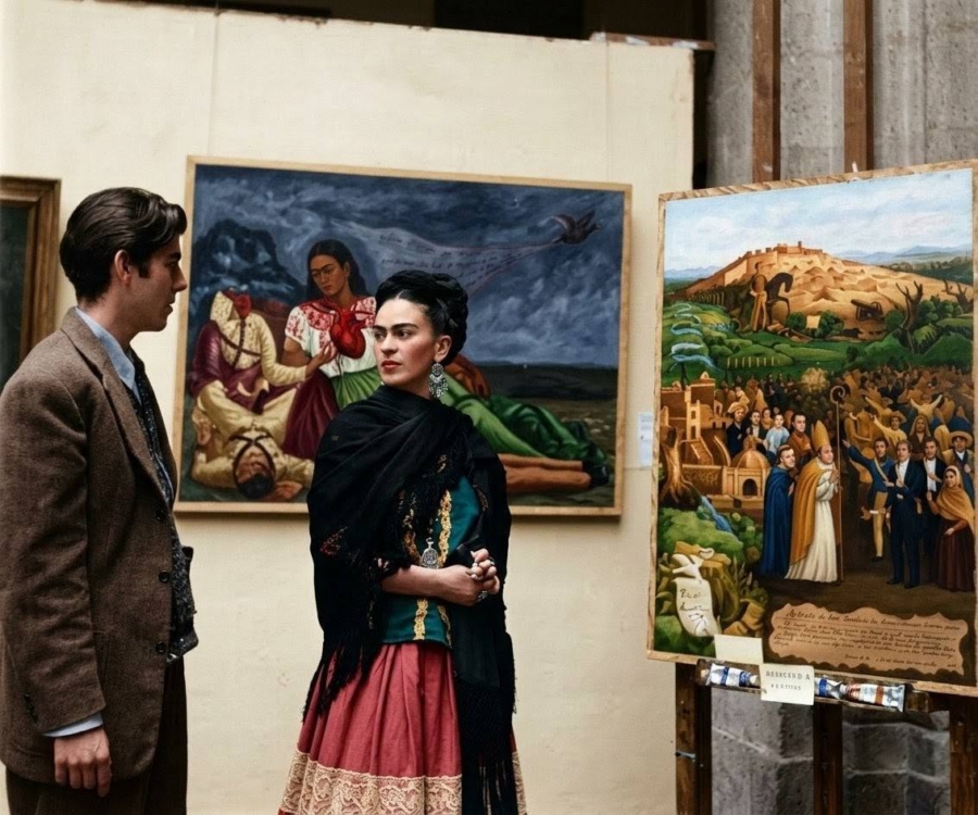 Arturo Estrada fue alumno de Kahlo y Diego Rivera, además trabajó con José Clemente Orozco y Juan O'Gorman. Facebook Arturo Estrada - Frido Estrada.
