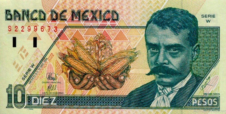 Billete 10 pesos