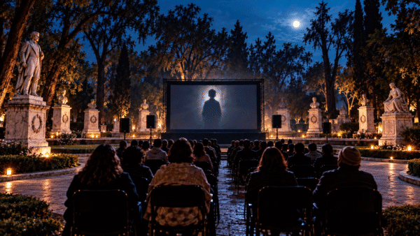 Cine en un panteón