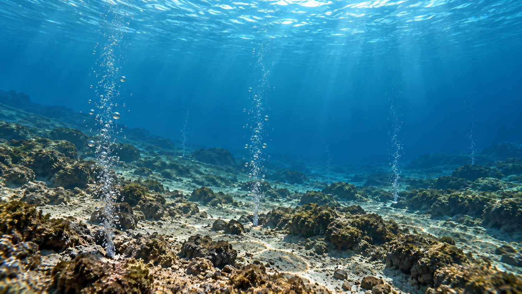 Fumarolas submarinas: ¿por qué brotan burbujas del fondo del mar?